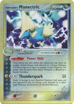 Team Aqua's Manectric Reverse Holo