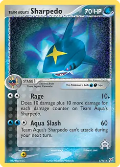 Team Aqua's Sharpedo Holo 5