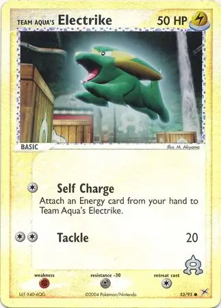 Team Aqua's Electrike Reverse Holo 53 Normal