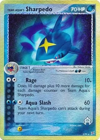 Team Aqua's Sharpedo Reverse Holo 5 Normal