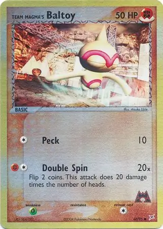 Team Magma's Baltoy Reverse Holo 60 Normal