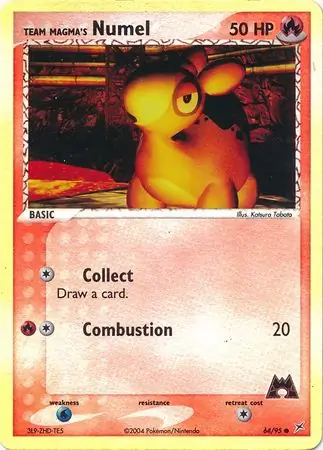 Team Magma's Numel Reverse Holo 64 Normal