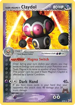 Team Magma's Claydol Holo 8 Normal