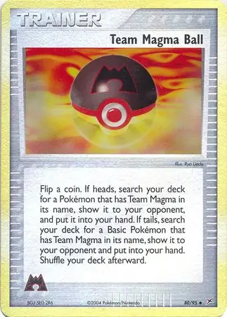 Team Magma Ball Reverse Holo 80