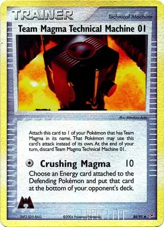 Team Magma Technical Machine 01 Reverse Holo 84 Normal