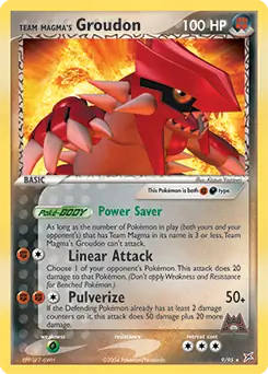 Team Magma's Groudon Holo 9 Normal