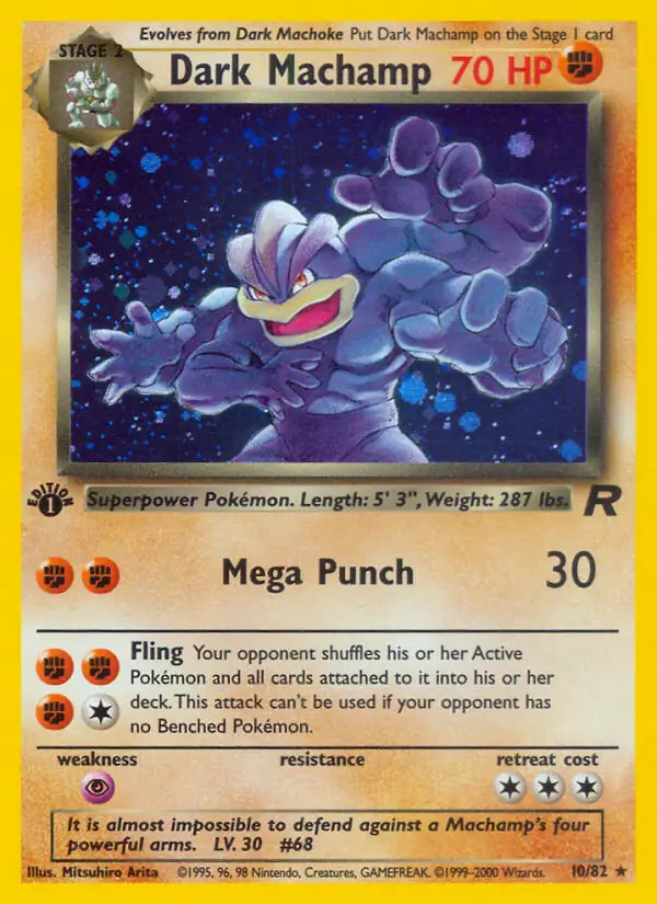 Dark Machamp Holo 10 Normal