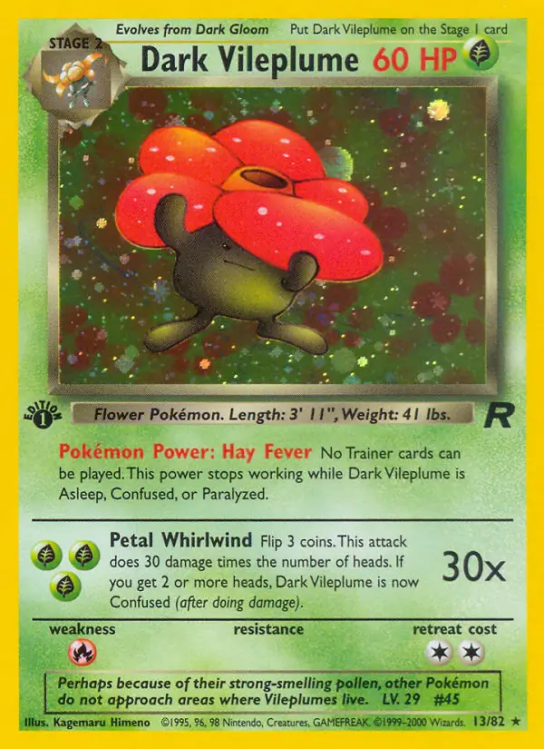 Dark Vileplume Holo 13