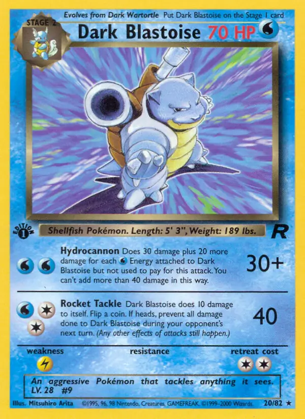 Dark Blastoise 20 Normal