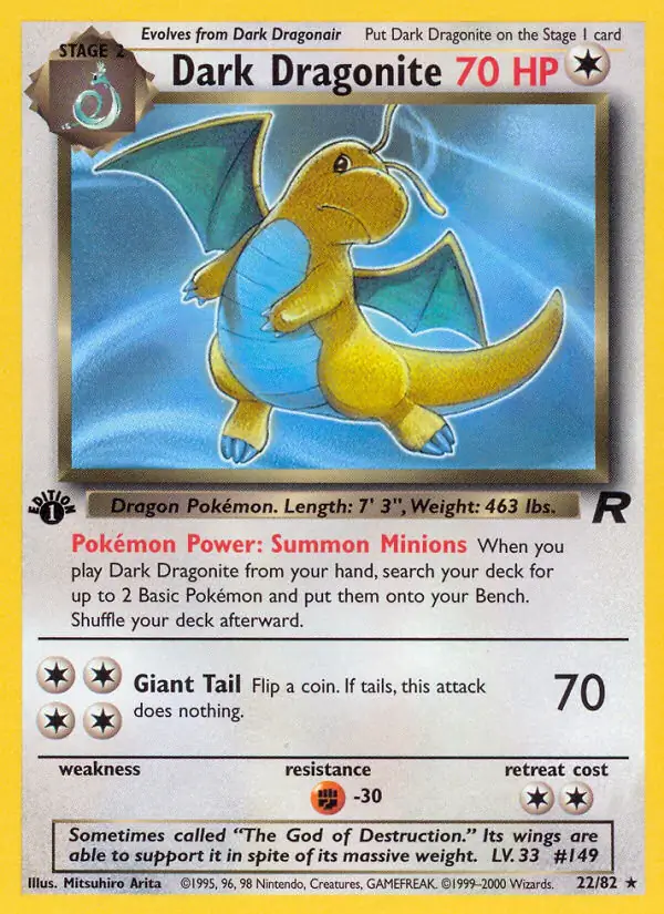 Dark Dragonite 22 Normal