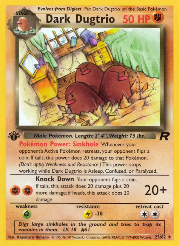 Dark Dugtrio 23 Normal