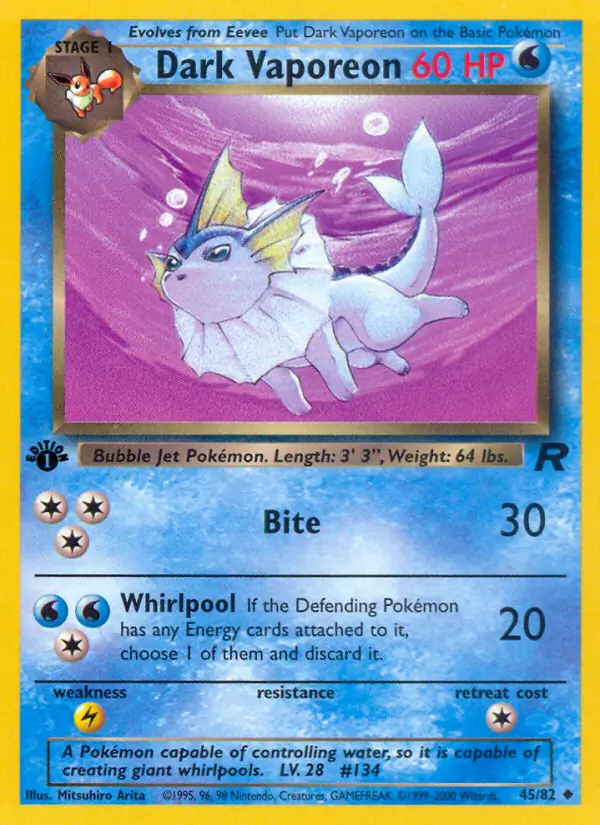 Dark Vaporeon 45 Normal