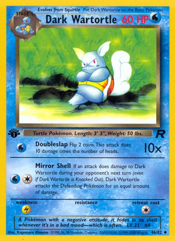 Dark Wartortle 46 Normal