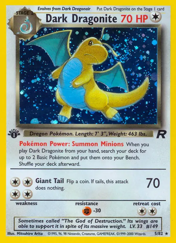 Dark Dragonite Holo 5