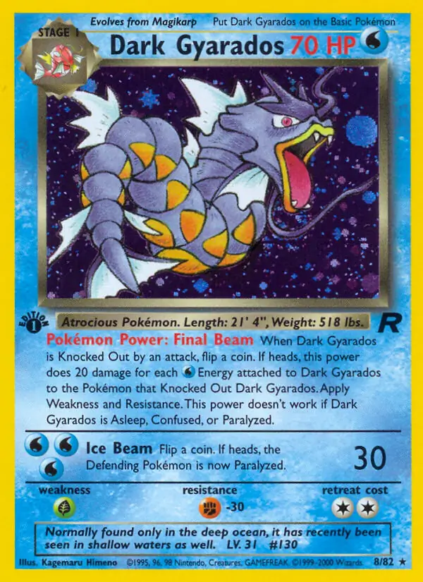 Dark Gyarados Holo 8 Normal