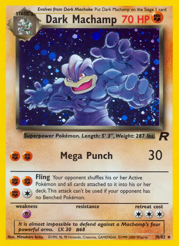Dark Machamp Holo 10 Normal