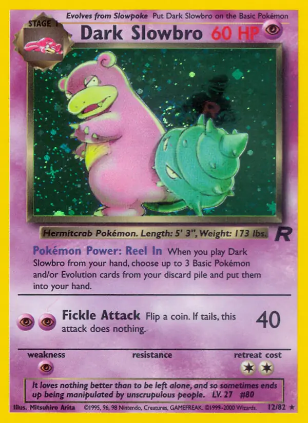 Dark Slowbro Holo 12 Normal
