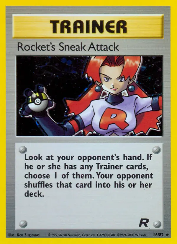 Rocket's Sneak Attack Holo 16 Normal