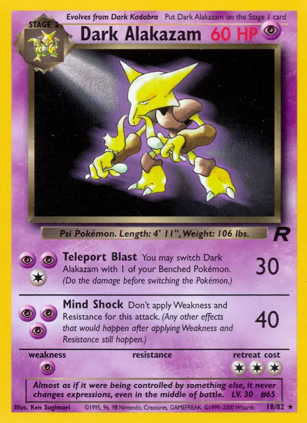 Dark Alakazam 18