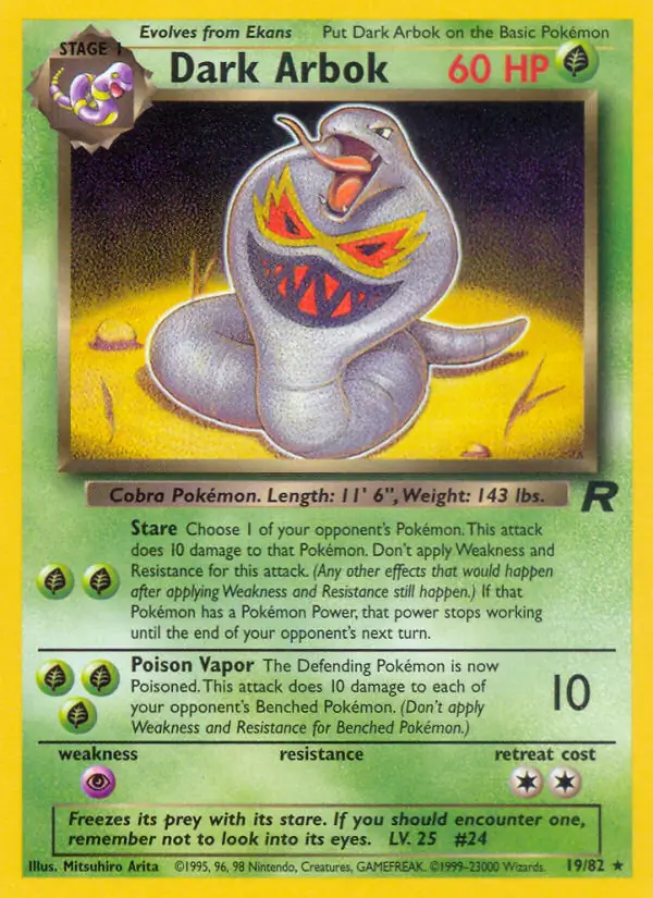 Dark Arbok 19 Normal