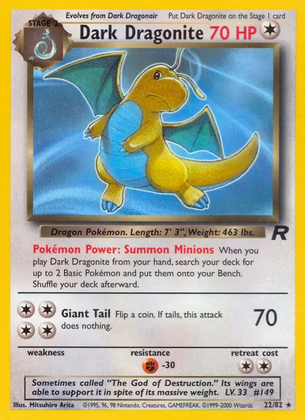 Dark Dragonite 22 Normal