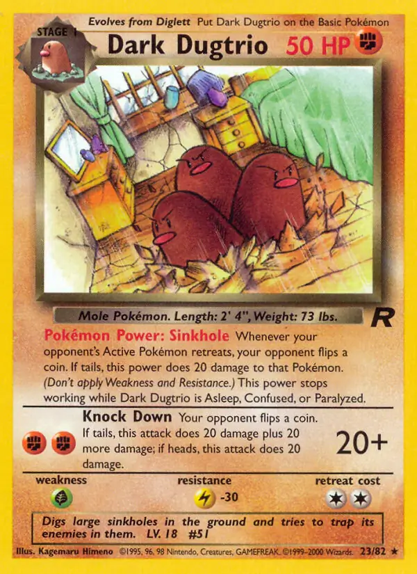 Dark Dugtrio 23 Normal