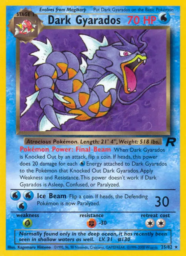 Dark Gyarados 25 Normal
