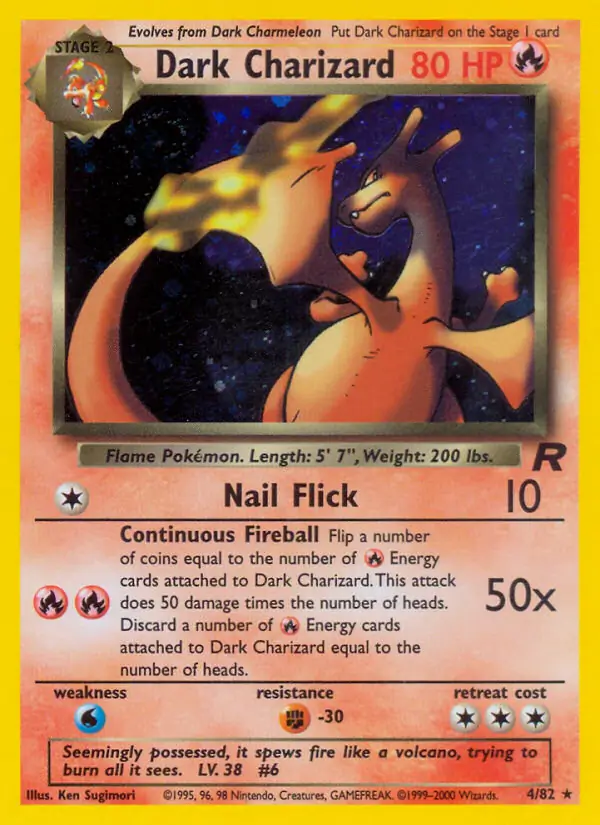 Dark Charizard Holo 4 Normal
