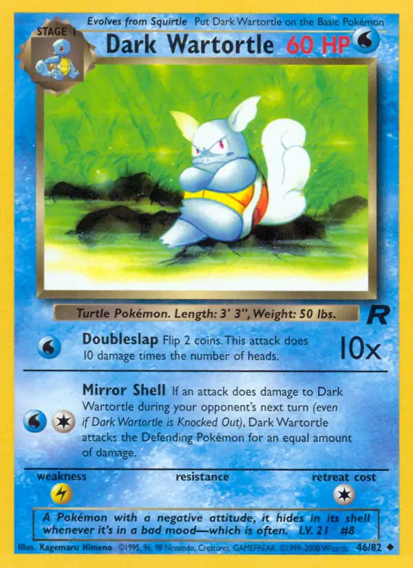Dark Wartortle 46 Normal