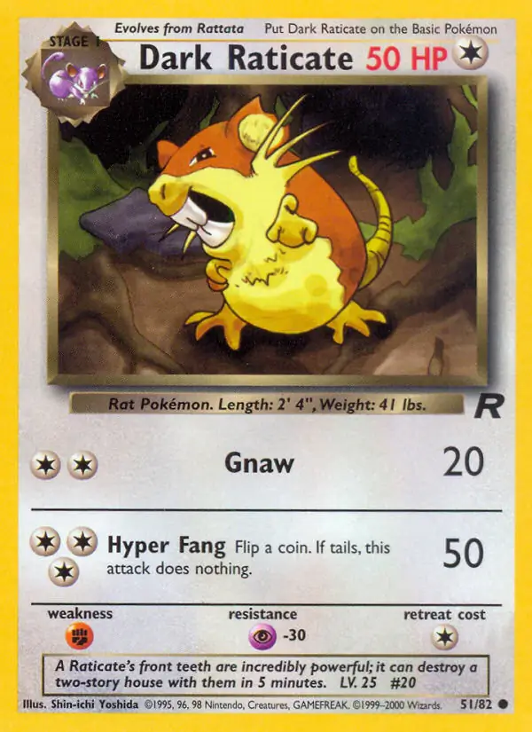 Dark Raticate 51 Normal