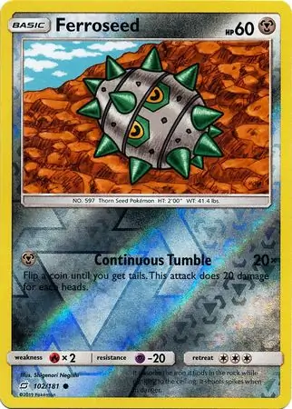 Ferroseed Reverse Holo 102 Normal