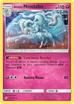 Alolan Ninetales Holo 111