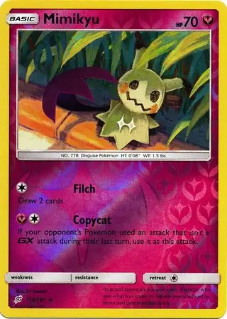 Mimikyu Reverse Holo 112 Normal