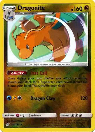Dragonite Reverse Holo 119