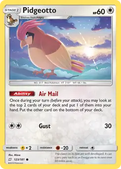 Pidgeotto 123 Normal