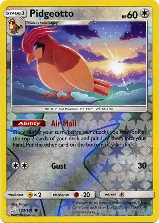 Pidgeotto Reverse Holo 123 Normal