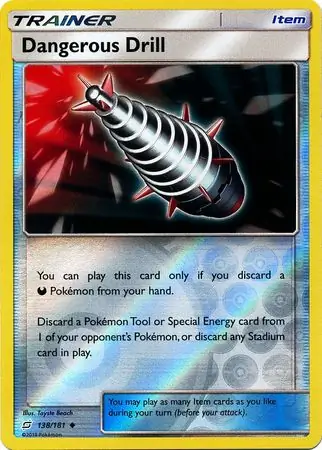 Dangerous Drill Reverse Holo 138 Normal