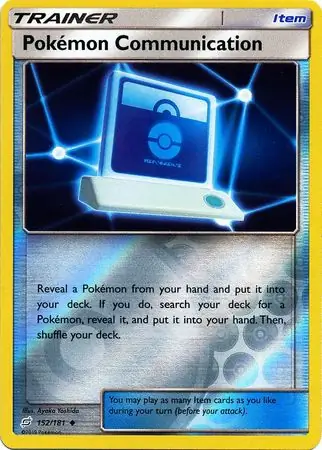 Pokemon Communication Reverse Holo 152 Normal