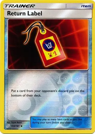 Return Label Reverse Holo 153 Normal
