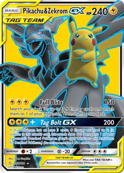 Full Art Pikachu & Zekrom GX 162