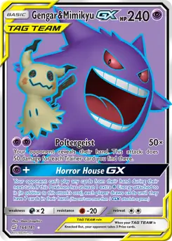 Full Art Gengar & Mimikyu GX 164 Normal