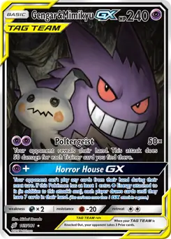 Full Art Gengar & Mimikyu GX 165 Normal