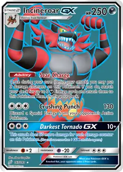 Full Art Incineroar GX 167 Normal