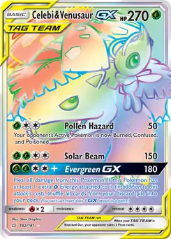 Celebi & Venusaur GX Secret 182 Normal
