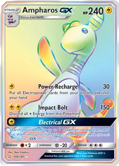 Ampharos GX Secret 185 Normal