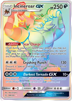 Incineroar GX Secret 188 Normal