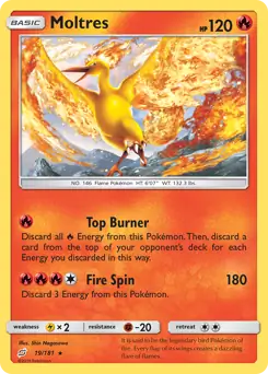 Moltres Holo 19 Normal