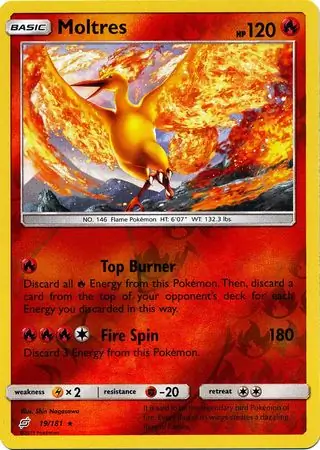 Moltres Reverse Holo 19 Normal