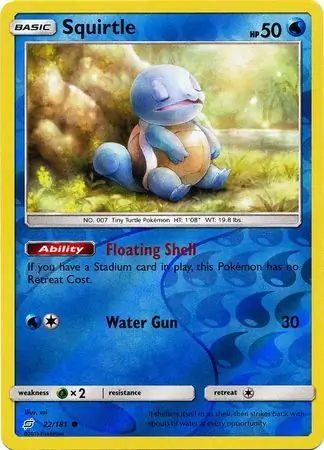 Squirtle Reverse Holo 22 Normal