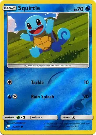 Squirtle Reverse Holo 23 Normal